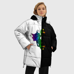 Женская зимняя куртка Oversize Зверь - фото 2