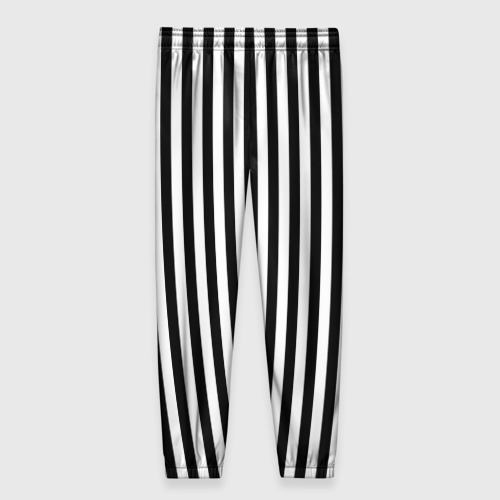 Женские брюки 3D Гуси паттерн с полосами вертикальными - фото 2