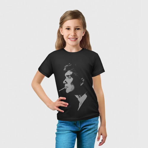 Детская футболка 3D с принтом Острые Козырьки, вид сбоку #3