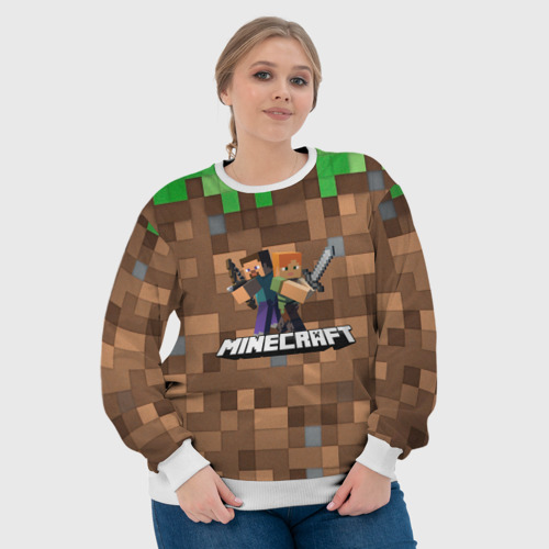 Женский свитшот 3D Minecraft, цвет 3D печать - фото 6