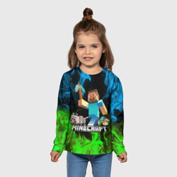 Детский лонгслив 3D Minecraft Майнкрафт - фото 2
