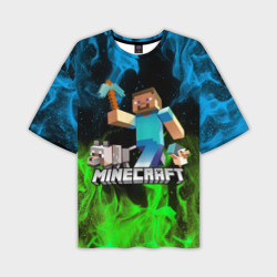 Мужская футболка oversize 3D Minecraft Майнкрафт