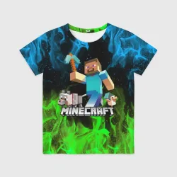 Детская футболка 3D Minecraft Майнкрафт
