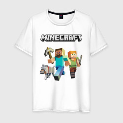 Мужская футболка хлопок  MINECRAFT