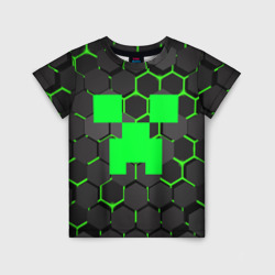 Детская футболка 3D Minecraft Creeper Крипер