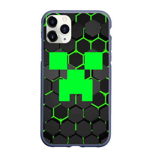 Чехол для iPhone 11 Pro Max матовый MINECRAFT CREEPER Фото 01 Чехол для iPhone 11 Pro Max матовый MINECRAFT CREEPER Фото 01
