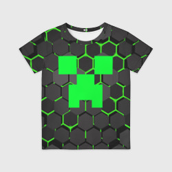 Детская футболка 3D Minecraft Creeper Крипер