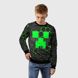 Детский свитшот 3D Minecraft Creeper Крипер - фото 2