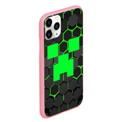 Чехол для iPhone 11 Pro Max матовый Minecraft Creeper Крипер - фото 2