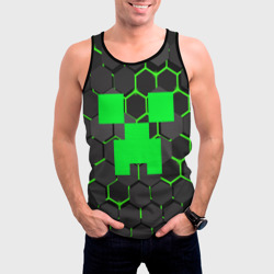 Мужская майка 3D Minecraft Creeper Крипер - фото 2