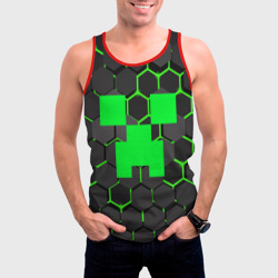 Мужская майка 3D Minecraft Creeper Крипер - фото 2