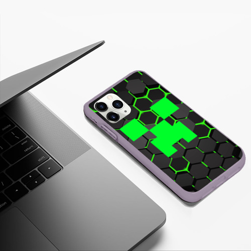 Чехол для iPhone 11 Pro Max матовый MINECRAFT CREEPER Фото 01 Чехол для iPhone 11 Pro Max матовый MINECRAFT CREEPER Фото 01