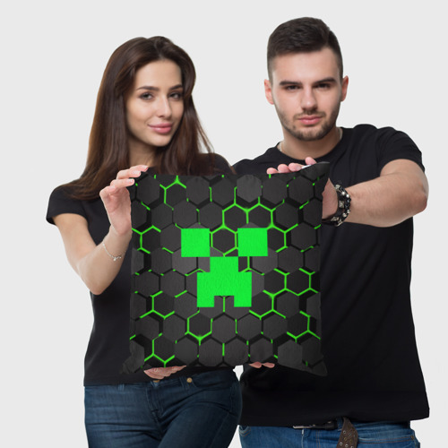 Подушка 3D Minecraft Creeper Крипер - фото 3