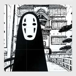 Магнитный плакат 3Х3 No-Face Spirited Away Ghibli