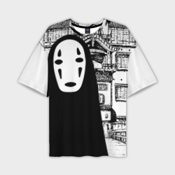 Мужская футболка oversize 3D No-Face Spirited Away Ghibli