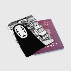 Обложка для паспорта матовая кожа No-Face Spirited Away Ghibli - фото 2
