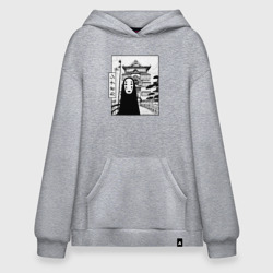 No-Face Spirited Away Ghibli – Худи SuperOversize из хлопка с принтом купить со скидкой в -19%