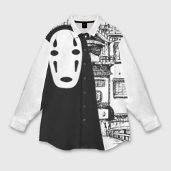 Мужская рубашка oversize 3D No-Face Spirited Away Ghibli