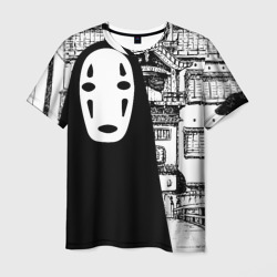 Мужская футболка 3D No-Face Spirited Away Ghibli