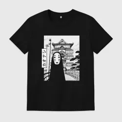 Мужская футболка хлопок No-Face Spirited Away Ghibli