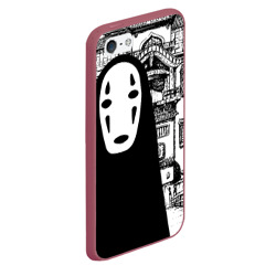 Чехол для iPhone 5/5S матовый No-Face Spirited Away Ghibli - фото 2