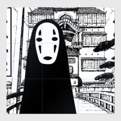 Магнитный плакат 3Х3 No-Face Spirited Away Ghibli