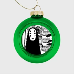 Ёлочный шар стеклянный/пластиковый No-Face Spirited Away Ghibli