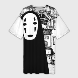 Платье-футболка 3D No-Face Spirited Away Ghibli