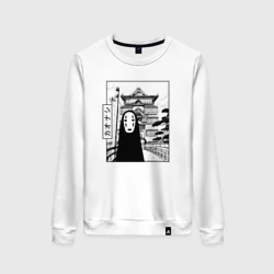 Женский свитшот хлопок No-Face Spirited Away Ghibli