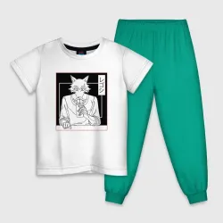 Детская пижама с белой футболкой Legosi Beastars Legoshi