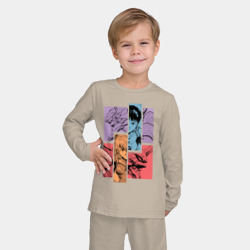 Детская пижама с лонгсливом хлопок Аска и Синдзи, Евангелион - фото 2