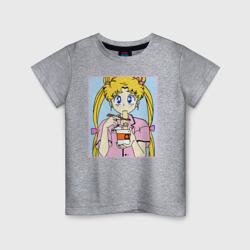 Детская футболка хлопок Sailor Moon Usagi Tsukino