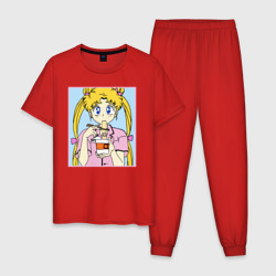 Мужская пижама хлопок Sailor Moon Usagi Tsukino