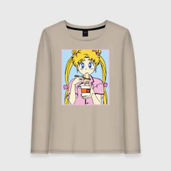 Женский лонгслив хлопок Sailor Moon Usagi Tsukino