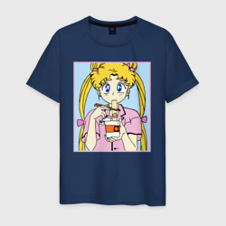 Мужская футболка хлопок Sailor Moon Usagi Tsukino