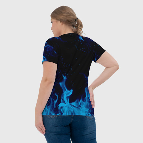 Женская футболка 3D с принтом MINECRAFT, вид сзади #2
