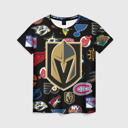 Женская футболка 3D Vegas Golden Knights