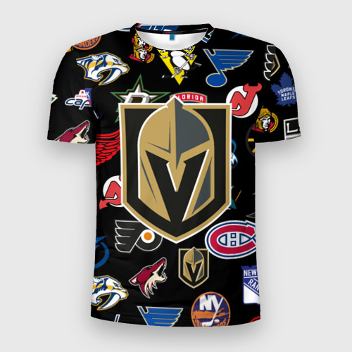 Мужская футболка 3D Slim Vegas Golden Knights, цвет 3D печать