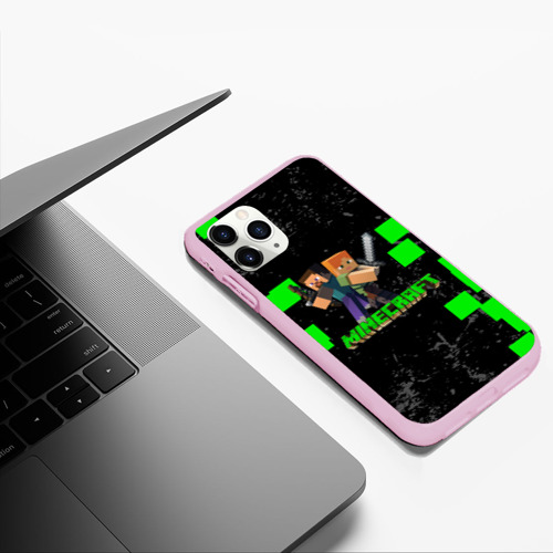 Чехол для iPhone 11 Pro Max матовый MINECRAFT. - фото 5