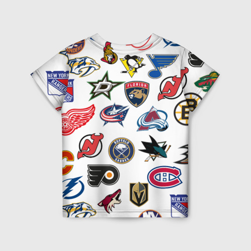 Детская футболка 3D San Jose Sharks NHL teams pattern, цвет 3D печать - фото 2