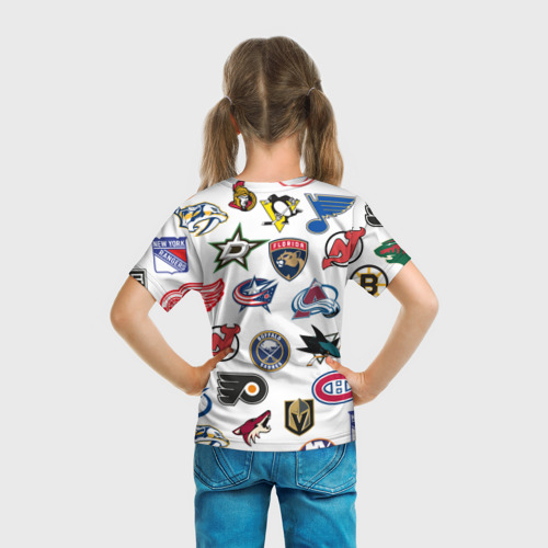 Детская футболка 3D San Jose Sharks NHL teams pattern, цвет 3D печать - фото 6