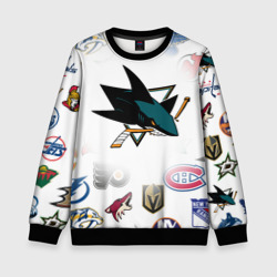 Детский свитшот 3D San Jose Sharks NHL teams pattern