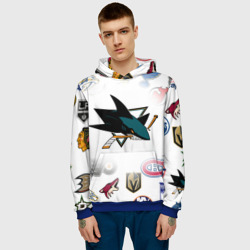 Мужская толстовка 3D San Jose Sharks NHL teams pattern - фото 2