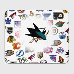 Прямоугольный коврик для мышки San Jose Sharks NHL teams pattern