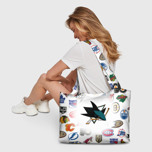 Пляжная сумка 3D San Jose Sharks NHL teams pattern - фото 6