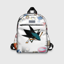 Детский рюкзак 3D San Jose Sharks NHL teams pattern