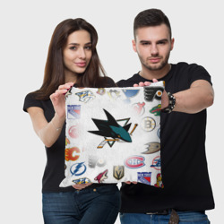 Подушка 3D San Jose Sharks NHL teams pattern - фото 2