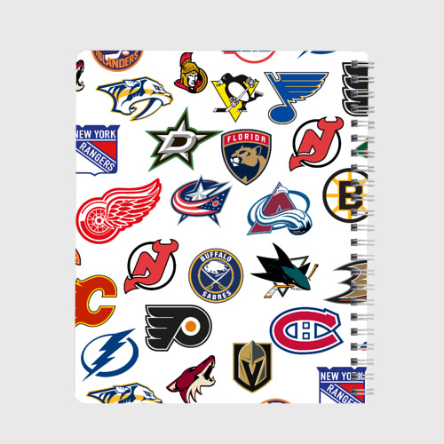 Тетрадь San Jose Sharks NHL teams pattern, цвет клетка - фото 2