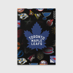 Обложка для паспорта матовая кожа Toronto Maple Leafs НХЛ