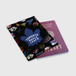 Обложка для паспорта матовая кожа Toronto Maple Leafs НХЛ - фото 2